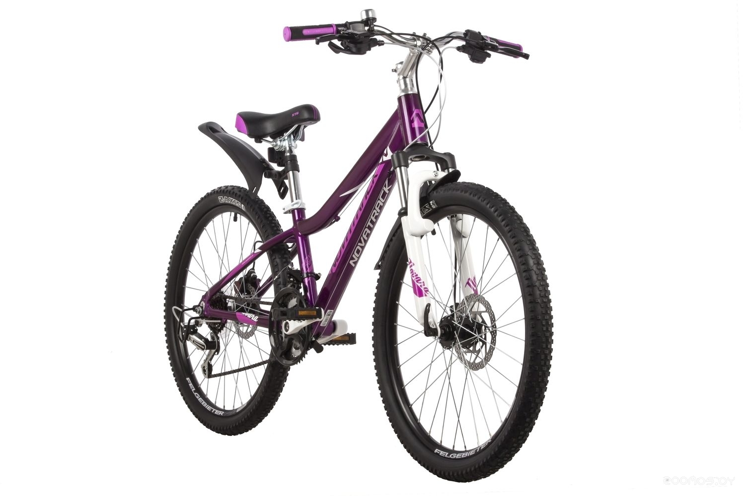 Велосипед Novatrack Novara 24 (13, фиолетовый, 2022) в  магазине Терабит Могилев