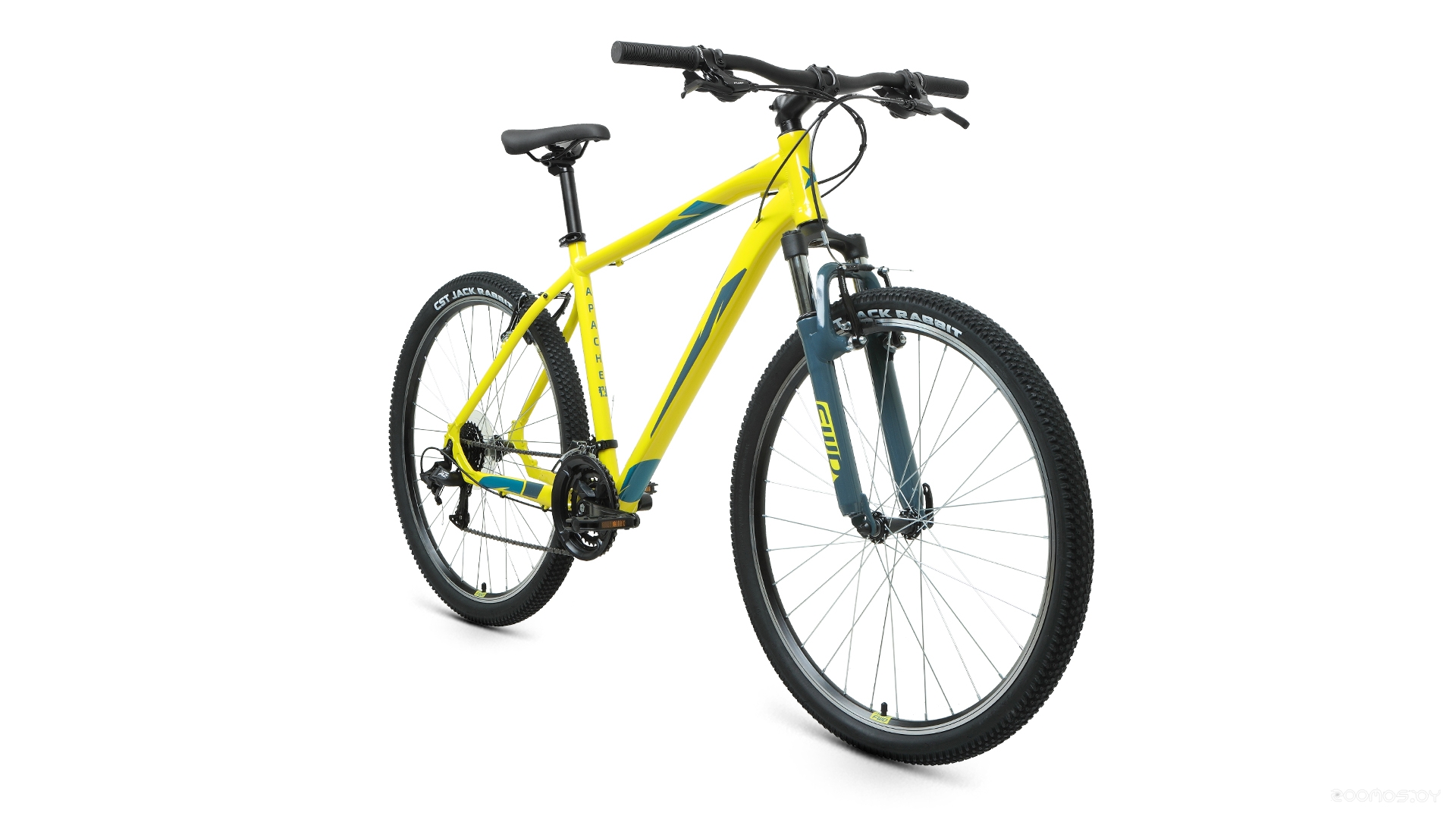 Велосипед Forward Apache 27.5 1.2 (17, желтый/зеленый, 2022) в  магазине Терабит Могилев