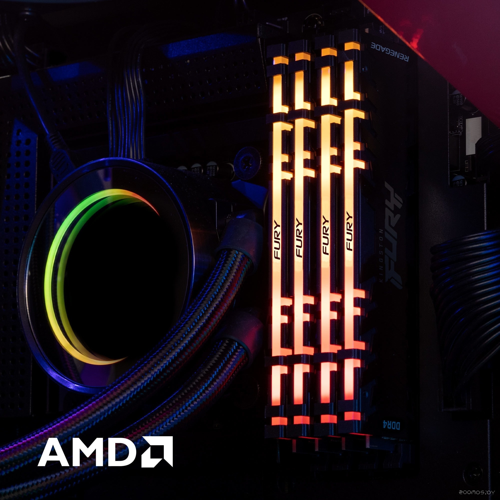Оперативная память Kingston FURY Renegade RGB 8GB DDR4 PC4-25600 KF432C16RBA/8 в  магазине Терабит Могилев