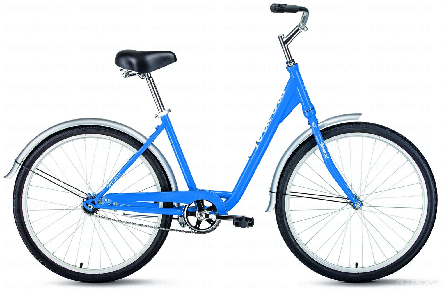 Велосипед Forward Grace 26 1.0 (17, синий/белый, 2021) в  магазине Терабит Могилев