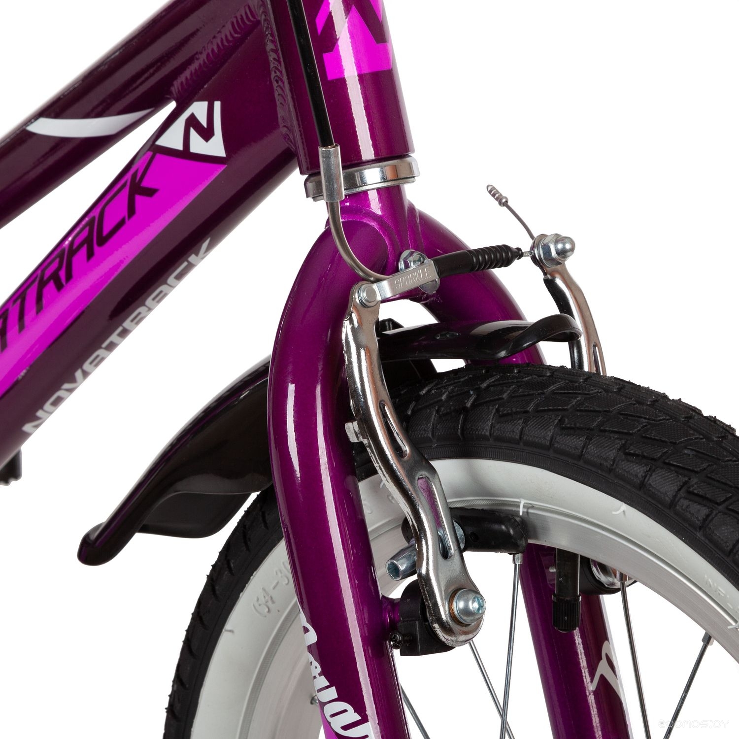 Детский велосипед Novatrack Novara 16 (фиолетовый, 2022) в  магазине Терабит Могилев