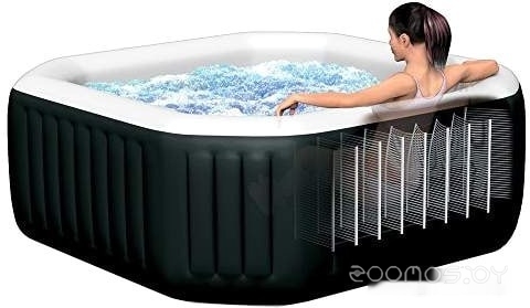 Надувной бассейн INTEX Jet & Bubble Deluxe 28458 (201x71) в  магазине Терабит Могилев