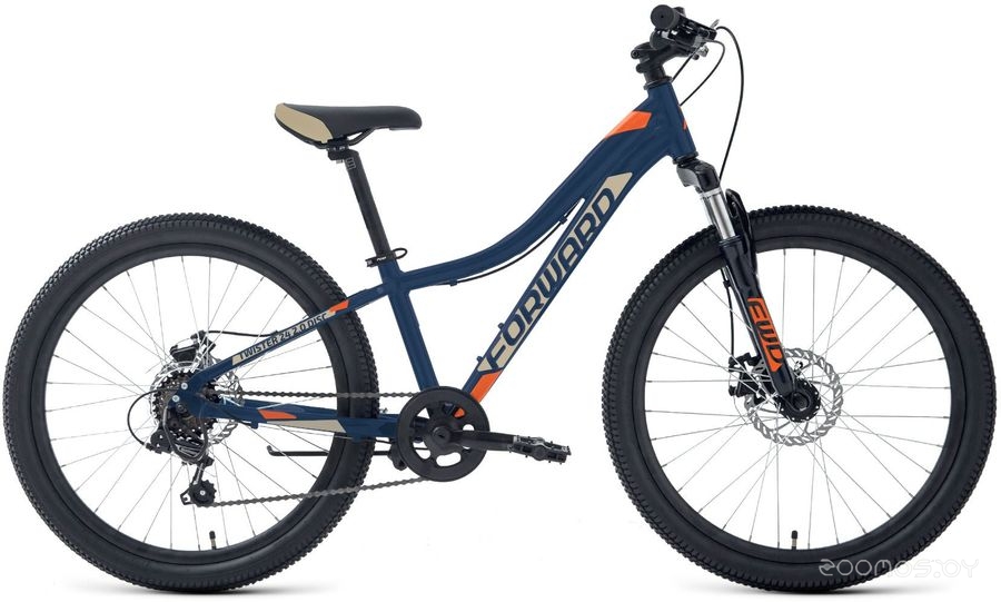 Велосипед Forward Twister 24 2.0 disc 2022 (темно-синий/оранжевый) в  магазине Терабит Могилев