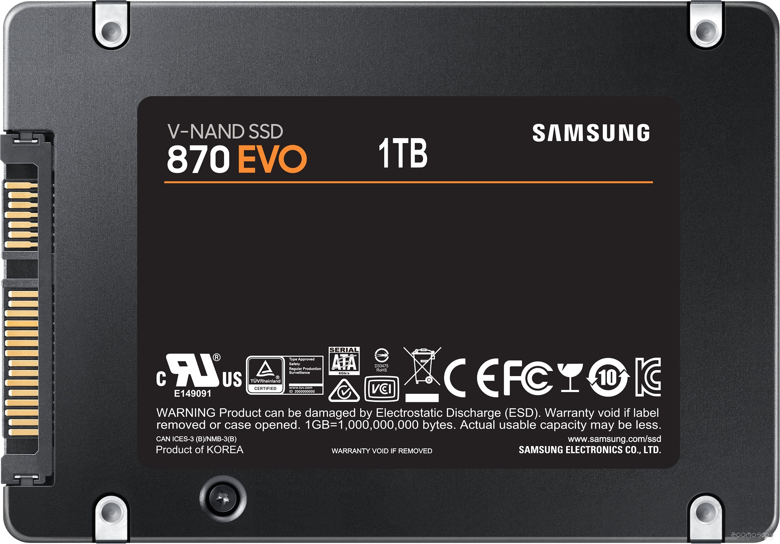SSD Samsung 870 Evo 1TB MZ-77E1T0BW в  магазине Терабит Могилев