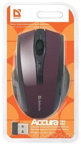 Мышь Defender Accura MM-665 (Red) в  магазине Терабит Могилев
