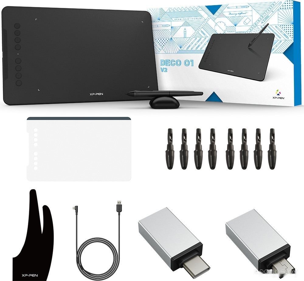 ����������� ������� XP-Pen Deco 01 V2 �  �������� ������� �������