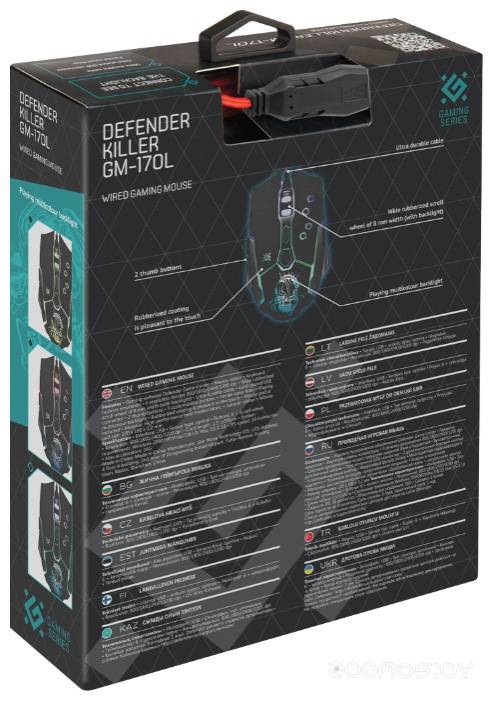 Мышь Defender Killer GM-170L Black USB в  магазине Терабит Могилев