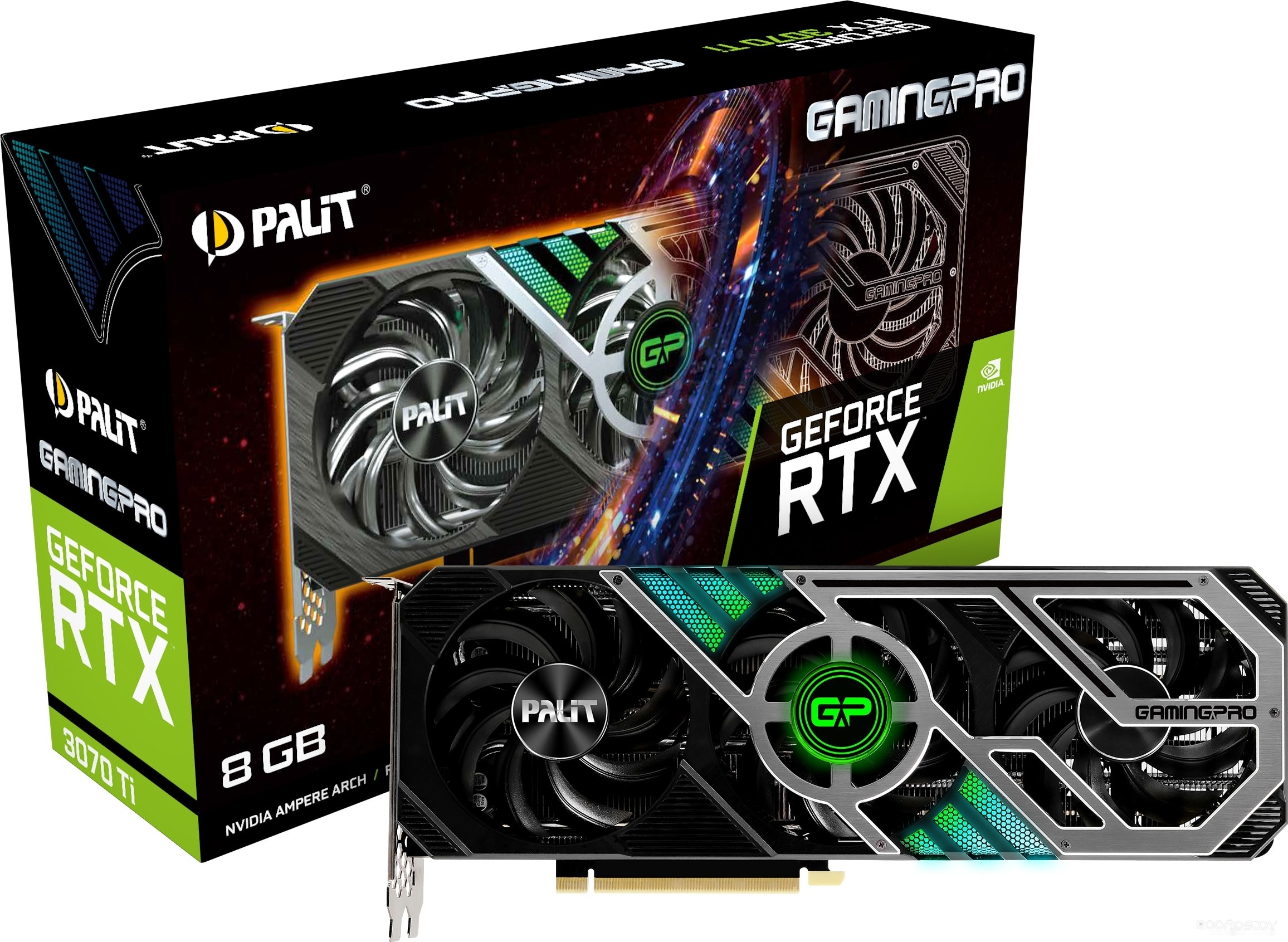  PALIT GeForce RTX 3070 Ti GamingPro 8GB GDDR6X NED307T019P2-1046A     