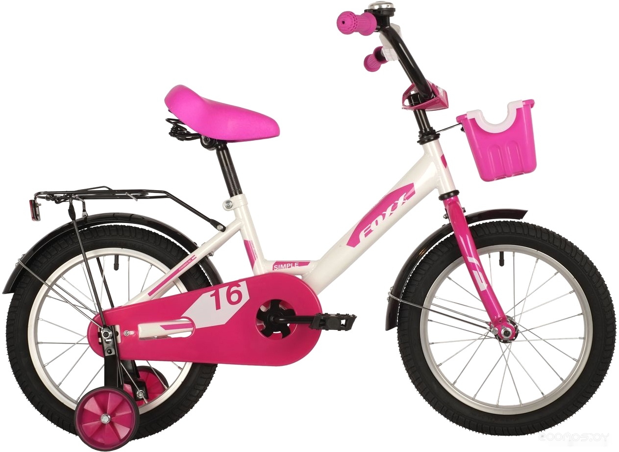 Детский велосипед Foxx Simple 16 2021 (белый) в  магазине Терабит Могилев