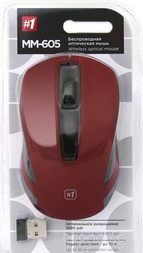 Мышь Defender MM-605 USB (Red) в  магазине Терабит Могилев
