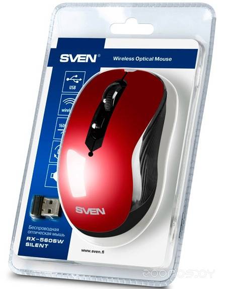Мышь Sven RX-560SW (Red) в  магазине Терабит Могилев