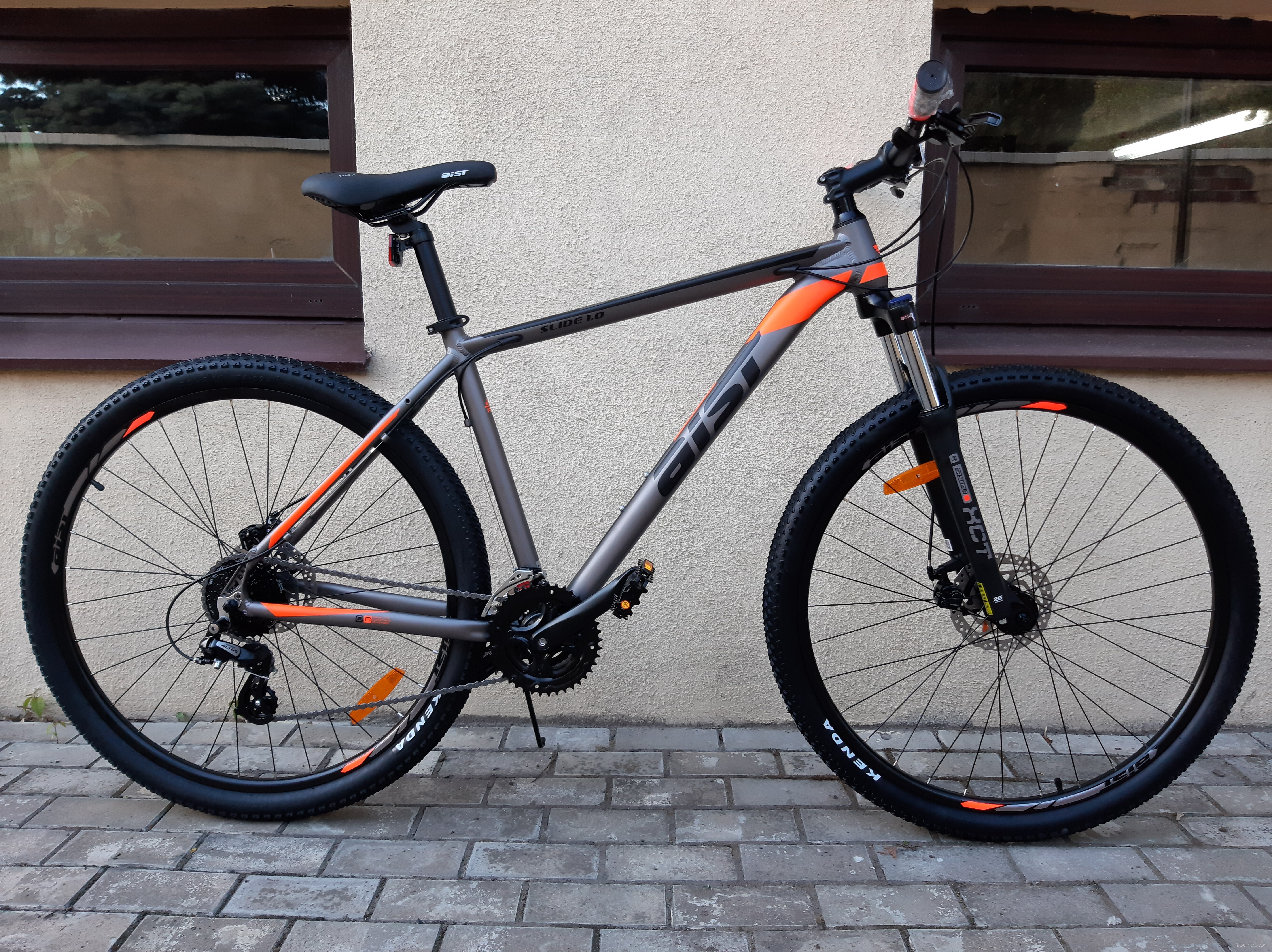 Велосипед Aist Slide 1.0 29 (17.5, серый/оранжевый, 2021) в  магазине Терабит Могилев