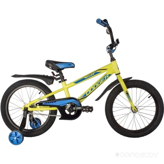 Детский велосипед Novatrack Dodger 18 2022 185ADODGER.GN22 (зеленый) в  магазине Терабит Могилев