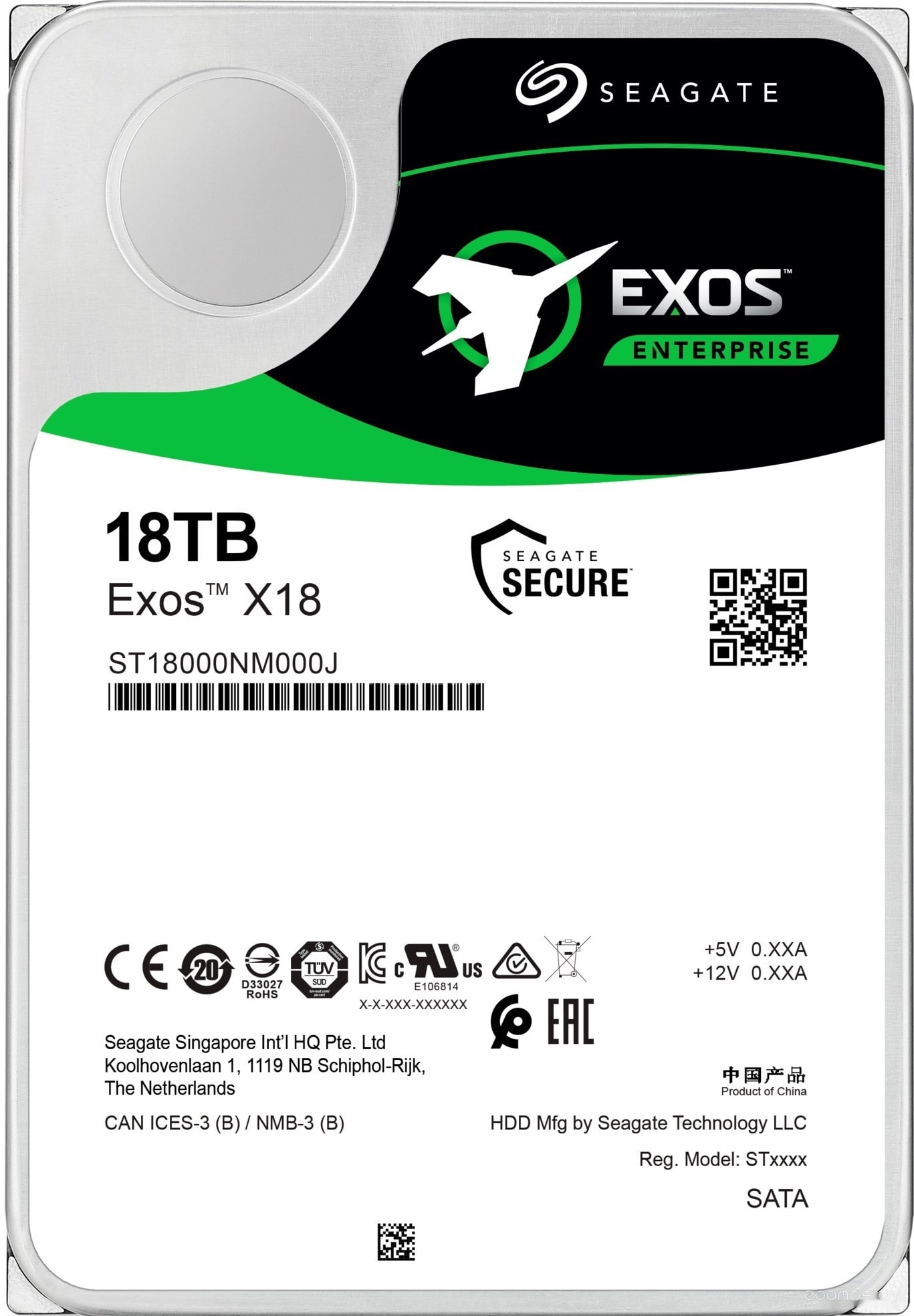 Жесткий диск Seagate Exos X18 16TB ST16000NM000J в  магазине Терабит Могилев