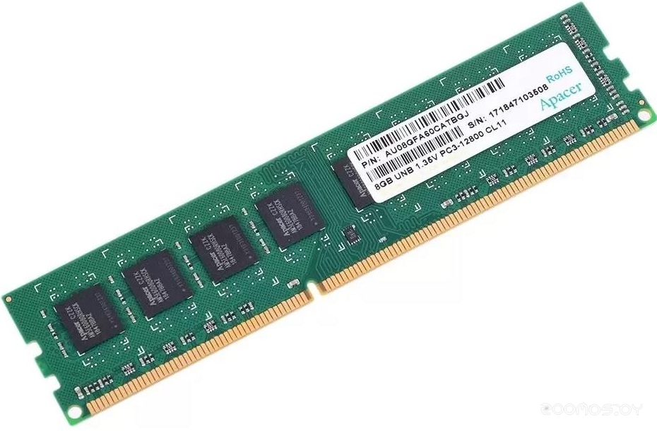   Apacer 8GB DDR3 PC3-12800 AU08GFA60CATBGJ     