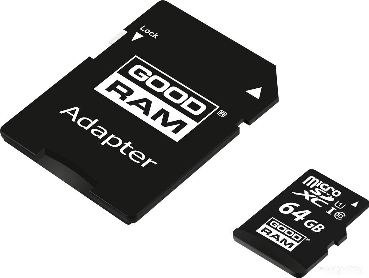   GoodRAM M1AA microSDXC M1AA-0640R12 64GB ( )     