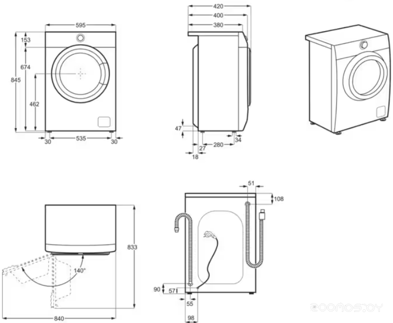 Стиральная машина Electrolux SensiCare 600 EW6SN426BI в  магазине Терабит Могилев