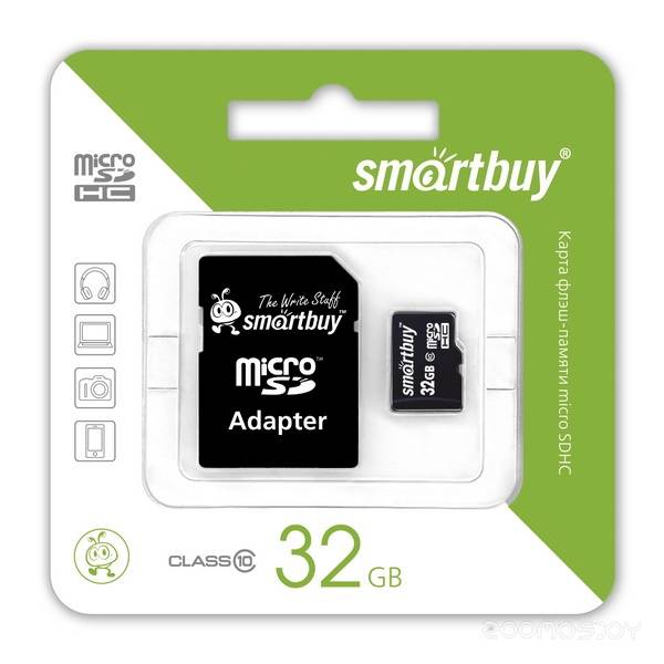   SmartBuy microSDHC Class 10 + SD adapter 32GB     