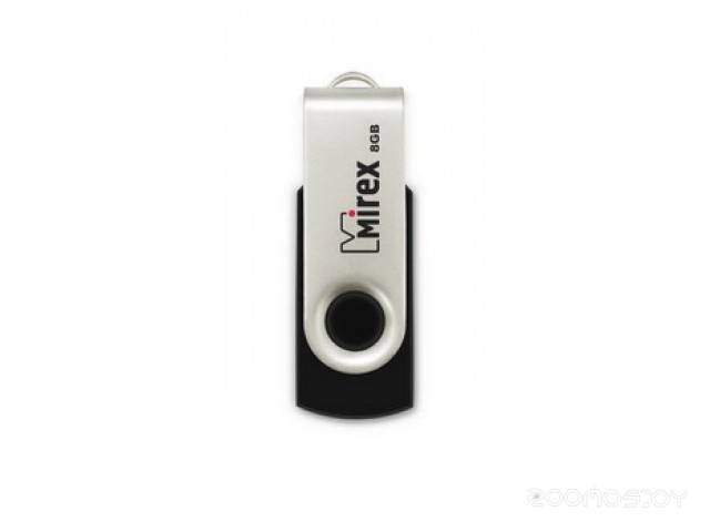USB Flash SWIVEL RUBBER Black 8GB     