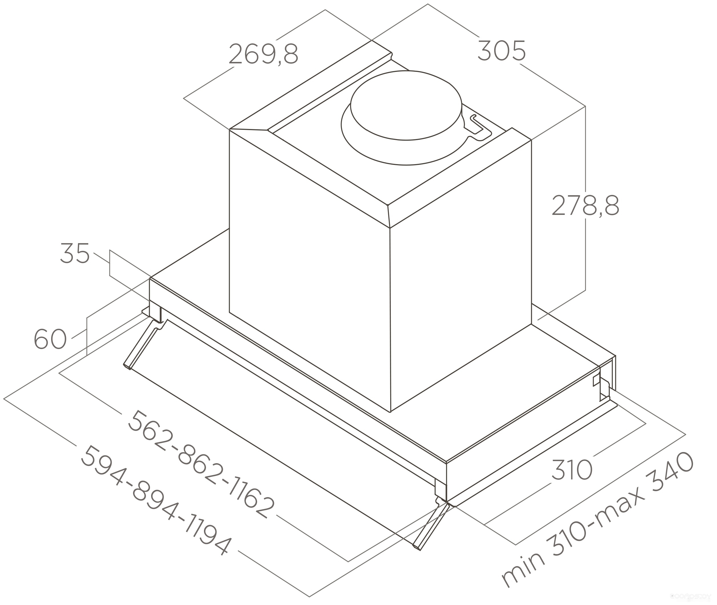 Кухонная вытяжка Elica Box In LX/BL MAT/A/90 в  магазине Терабит Могилев