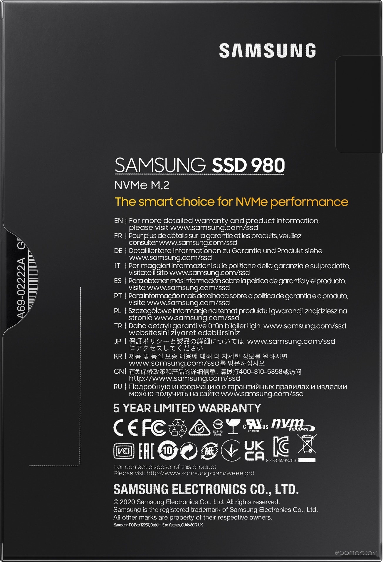 SSD Samsung 980 500GB MZ-V8V500BW в  магазине Терабит Могилев