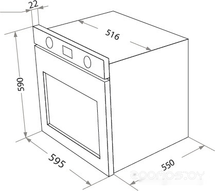 ������������� ������� ���� HOMSair OEF657BK �  �������� ������� �������