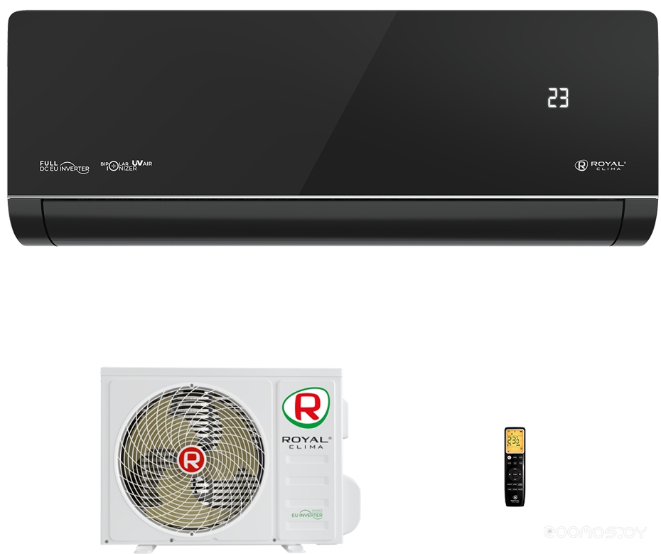 Кондиционер Royal Clima Supremo Nero Full DC EU Inverter RCI-RSN30HN в  магазине Терабит Могилев