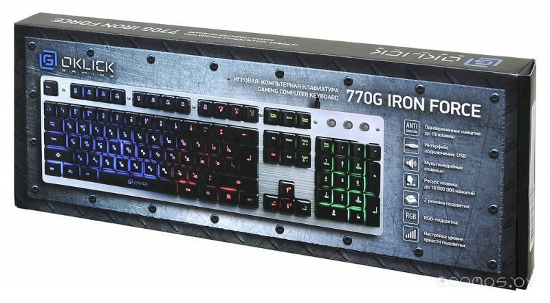 Клавиатура Oklick 770G Iron Force в  магазине Терабит Могилев