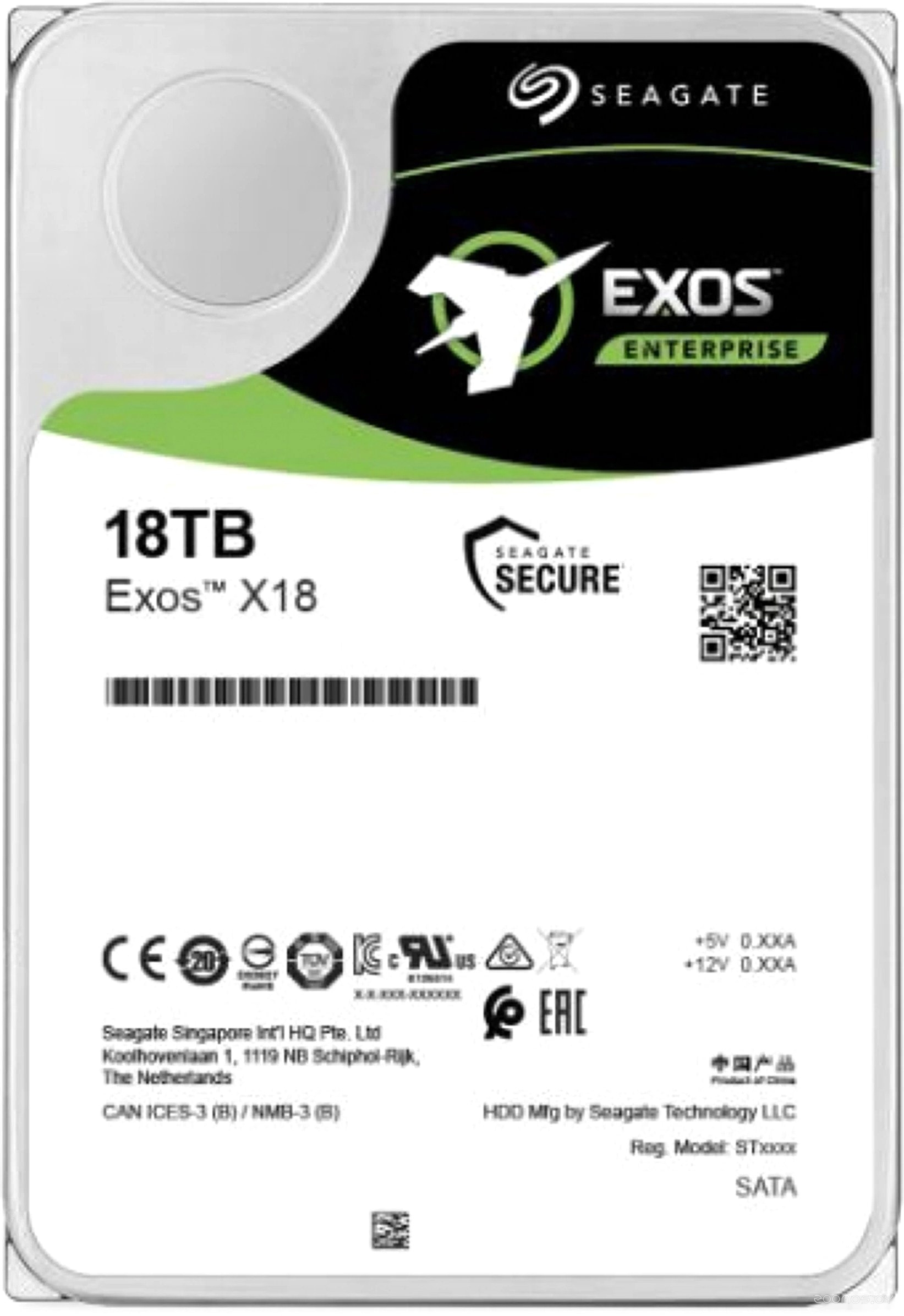 Жесткий диск Seagate Exos X18 18TB ST18000NM004J в  магазине Терабит Могилев