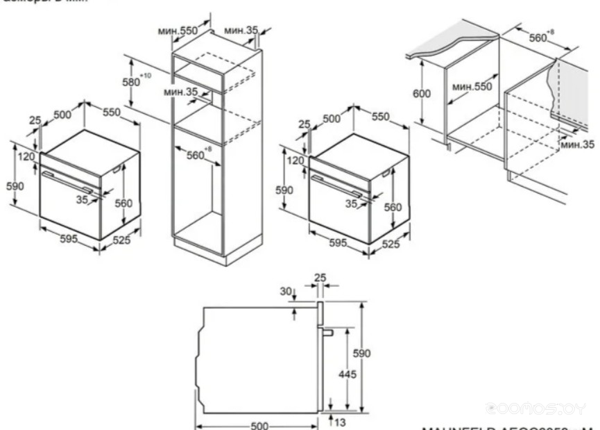 ������� ���� Maunfeld AEOC6050SM �  �������� ������� �������