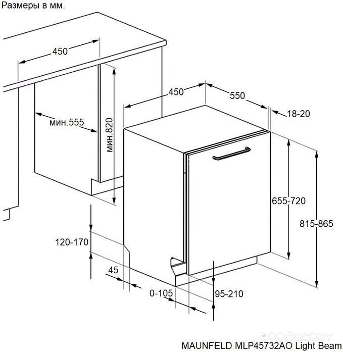 ������������ ������������� ������ Maunfeld MLP45732AO Light Beam �  �������� ������� �������