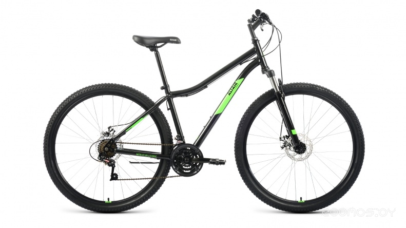 Велосипед ALTAIR MTB HT 29 2.0 disc (17, черный/ярко-зеленый, 2022) в  магазине Терабит Могилев
