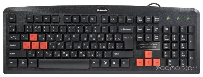 Клавиатура Defender Warhead GK-1102 Black USB в  магазине Терабит Могилев