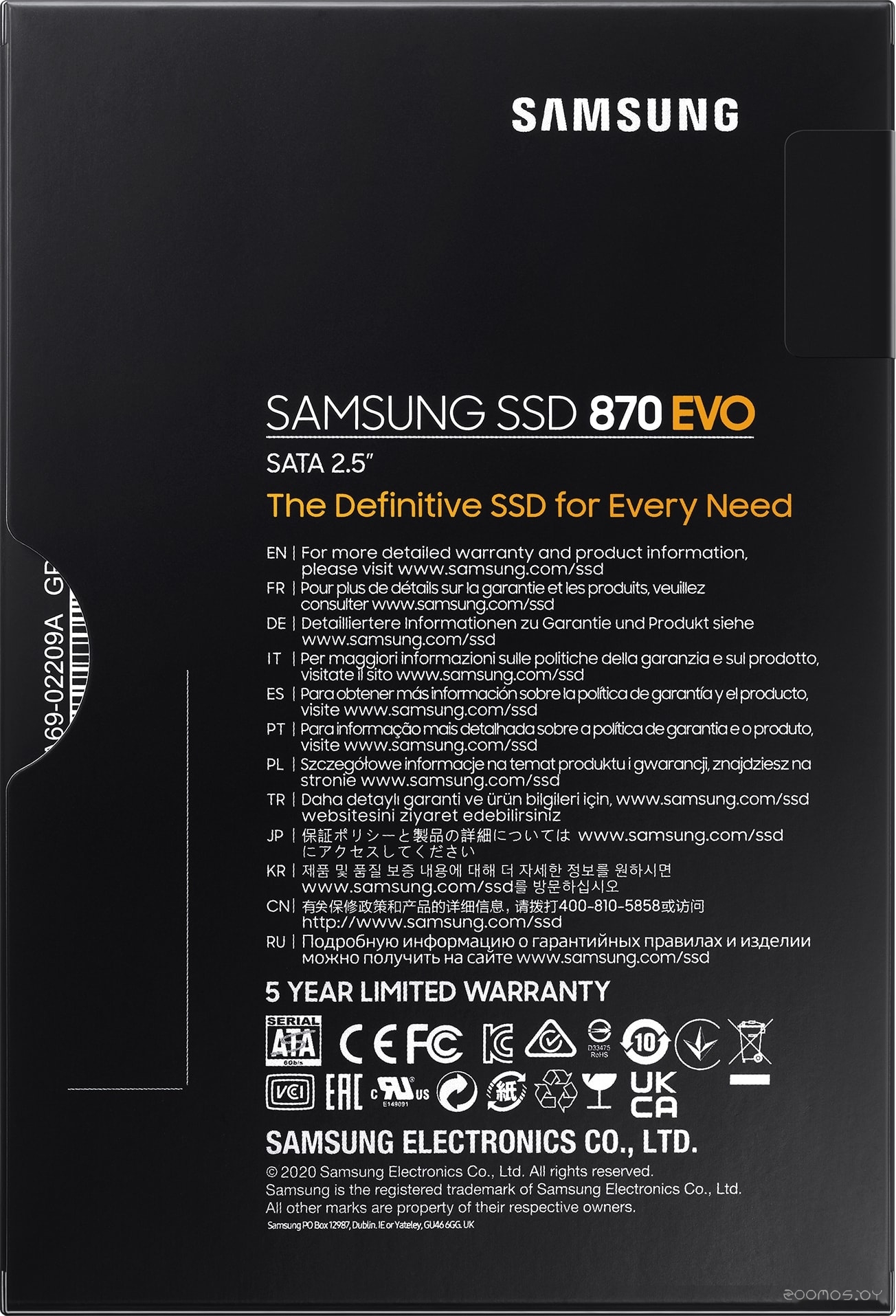 SSD Samsung 870 Evo 250GB MZ-77E250BW в  магазине Терабит Могилев