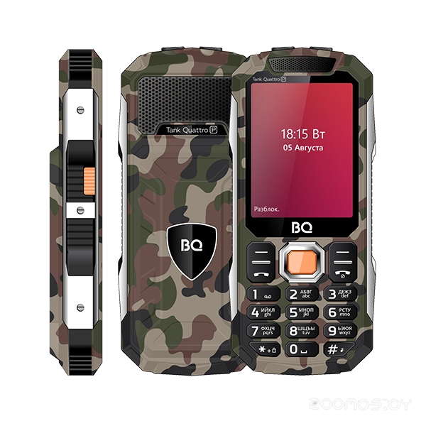 Телефон BQ 2817 Tank Quattro Power (Camouflage) в  магазине Терабит Могилев