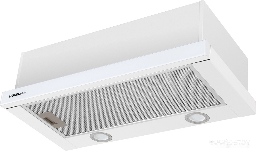 Кухонная вытяжка HOMSair Flat 60 Glass (белый) в  магазине Терабит Могилев