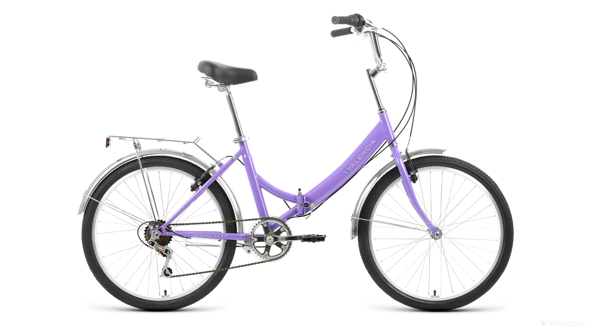 Велосипед Forward Valencia 24 2.0 (16, фиолетовый/зеленый, 2022) в  магазине Терабит Могилев