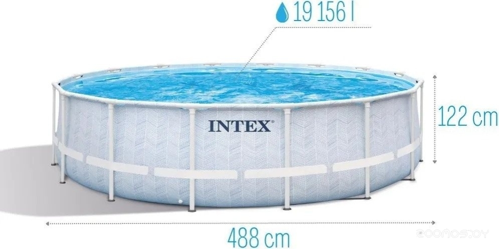 ��������� ������� INTEX Prism Frame Chevron 26746 (488�122) �  �������� ������� �������