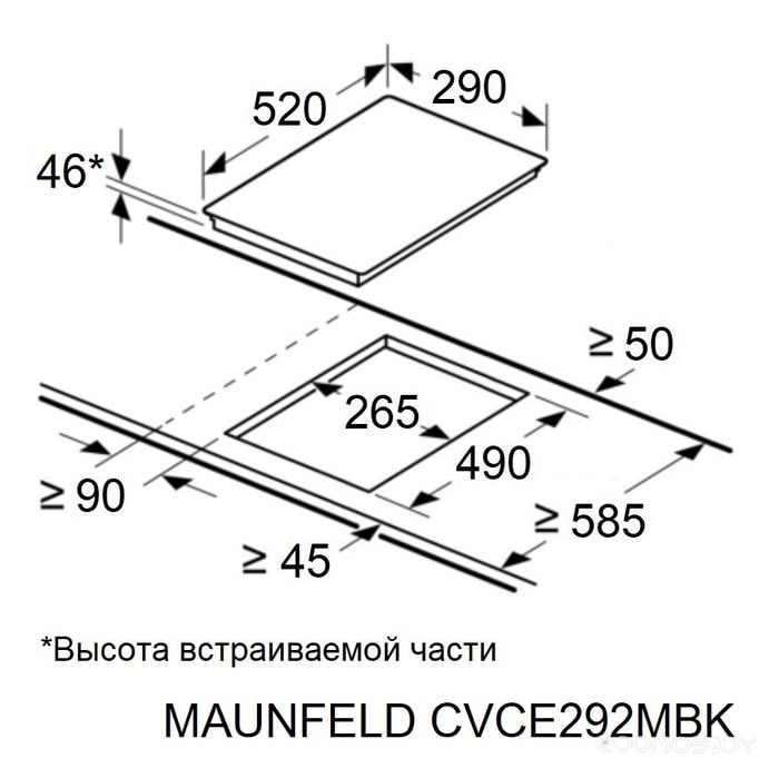 �������� ������ Maunfeld CVCE292MBK2 �  �������� ������� �������