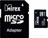 Карта памяти Mirex microSDXC Class 10 UHS-I U1 16GB + SD adapter в  магазине Терабит Могилев