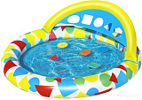 Надувной бассейн Bestway Игровой с обучающими фигурками 52378 (120х117х46) в  магазине Терабит Могилев
