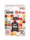 Карта памяти Mirex microSDXC Class 10 UHS-I U1 64GB + SD adapter в  магазине Терабит Могилев