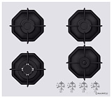 Варочная панель Maunfeld EGHG 64.23CW/G белый в  магазине Терабит Могилев