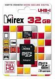 Карта памяти Mirex microSDHC 32GB Class 10 UHS-I U1 + SD adapter в  магазине Терабит Могилев